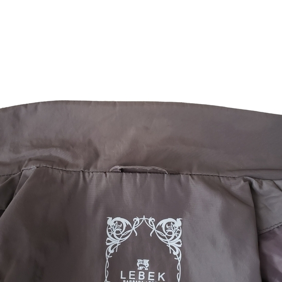 Barbara Lebek Ruffle Front Neutral Taupe Lightweight Spring Jacket AS IS - Picture 10 of 11